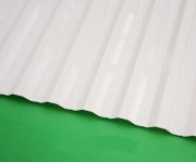Кровельный профилированный монолитный поликарбонат белый